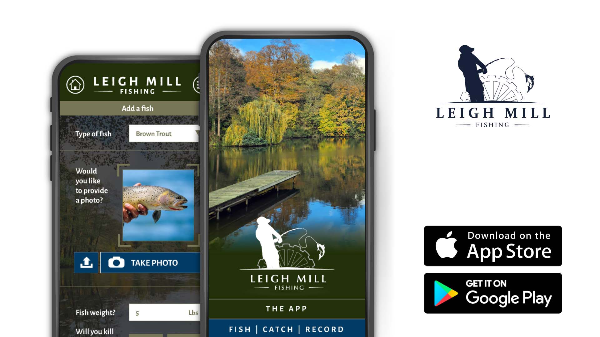 The Leigh Mill Fishing App brought to you by Identity Pixel - App Design & Development in Essex