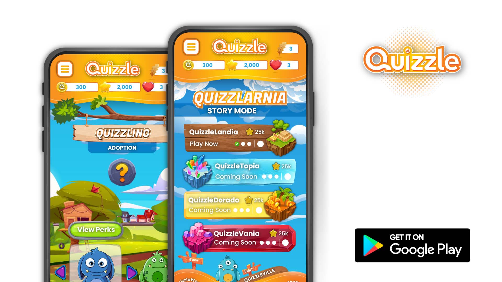 The Quizzle Game App brought to you by Identity Pixel - App Design & Development in Essex