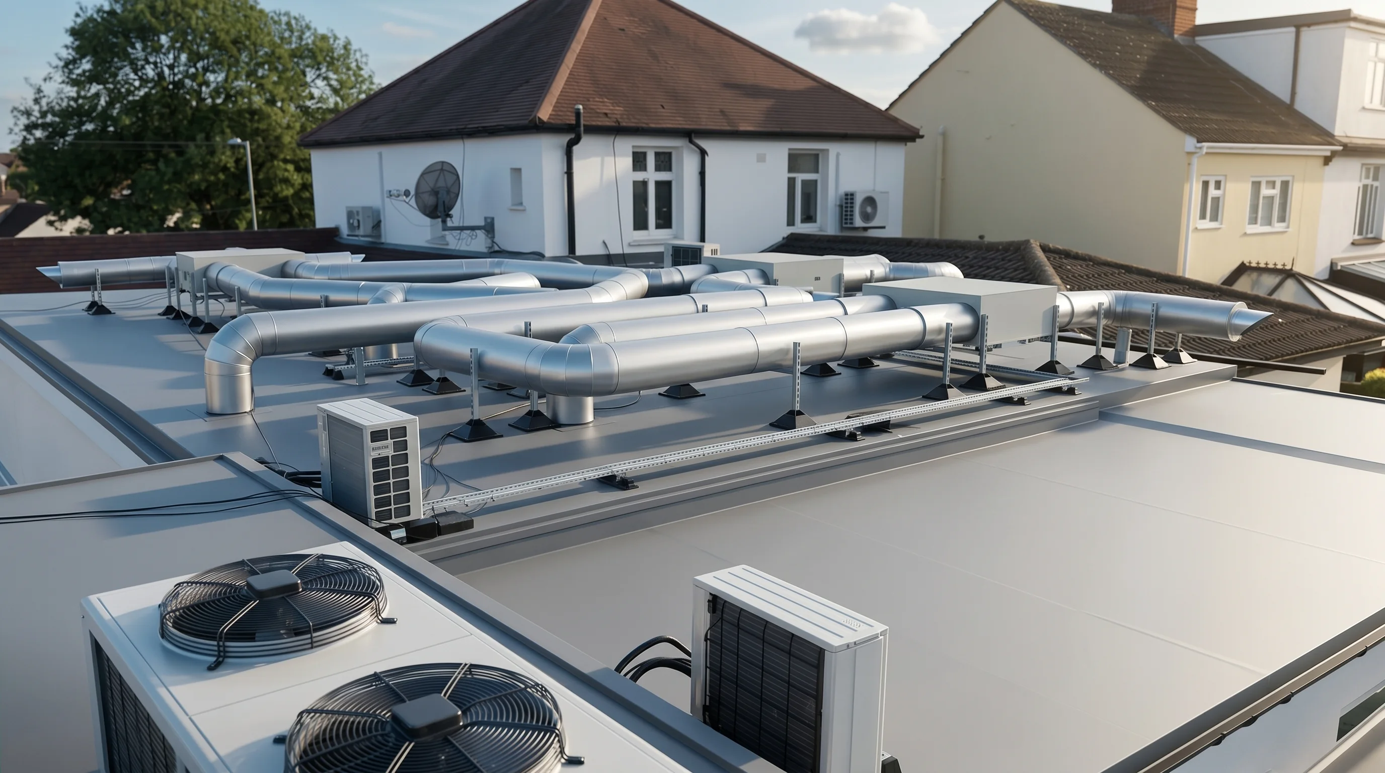 Commercial pipework insulated by Enviroshield